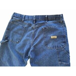 Vintage 90s Wrangler Carpenter Jeans Mens 36x30 Utility Denim Medium Wash